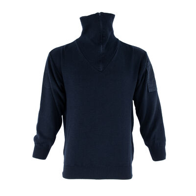 Dutch Navy Blue Wool Blend Sweater - Large | Issued, , large